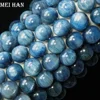Natural mineral 13-14mm Brazil kyanite semi-precious gemstone loose stone beads for jewelry making bracelet