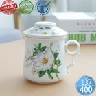 400ml ceramic tea cup sets with filter, 2018 Amazon Hot Selling asian chinese teamug tea mug set infuser TG-518M005-5