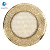 Wholesale flowers dinner round glass plate for wedding decoration
