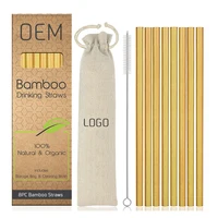 

2019 Fashion Bamboo Products Handmade Children Adult 100% Natural Organic Eco Bamboo Drinking Straws