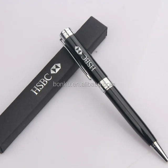 hsbc bank logo carved metal gift ball pen