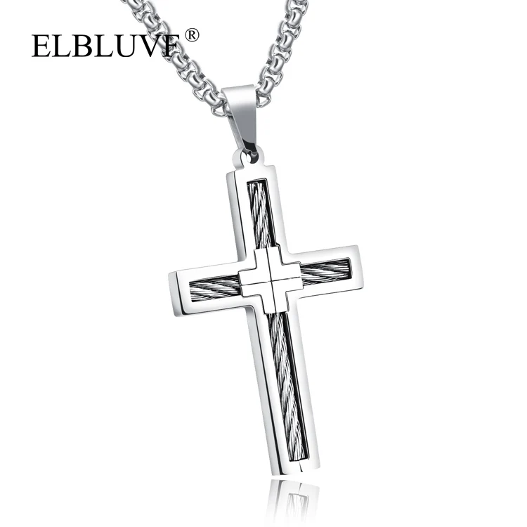 ELBLUVF Free Shipping Stainless Steel Male Jewelry Cross Steel Wire Shape Men Pendant Necklace, Steel color , gold
ELBLUVF Free Shipping Stainless Steel Male Jewelry Cross Steel Wire Shape Men Pendant Necklace, Steel color , gold