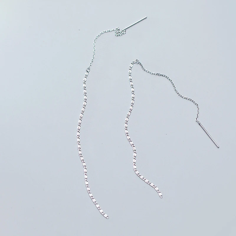 Punk Style 925 Sterling Silver Long Chain Ear Line Earrings For Women Wholesale Jewelry
Punk Style 925 Sterling Silver Long Chain Ear Line Earrings For Women Wholesale Jewelry