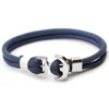 Newest Small MOQ Jewelry Fashion Bracelet Mens Navy Nautical Rope Anchor Bracelet
