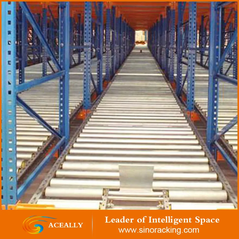 Gravity roller rack,heavy duty warehouse rack