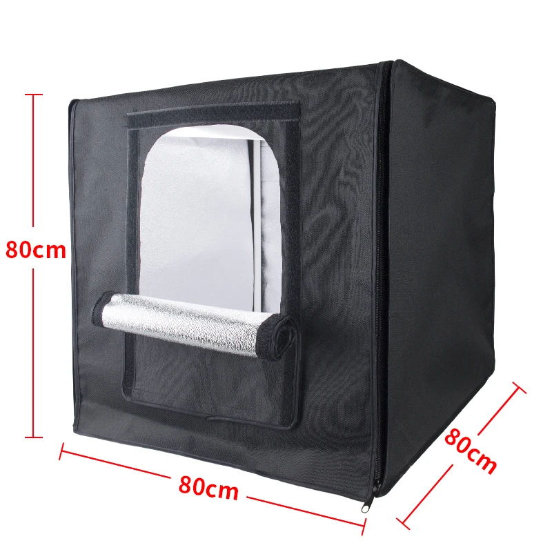 professional photography portable LED photo studio light box, 80*80*80 cm,with carrying bag, Black
professional photography portable LED photo studio light box, 80*80*80 cm,with carrying bag, Black