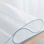 Waterproof disposable crystal plate soft glass PVC transparent table cloth
