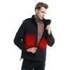 Casual Sport Design USB Charging Heat Far Infrared Hooded Mens Heated Clothing Heated Jacket