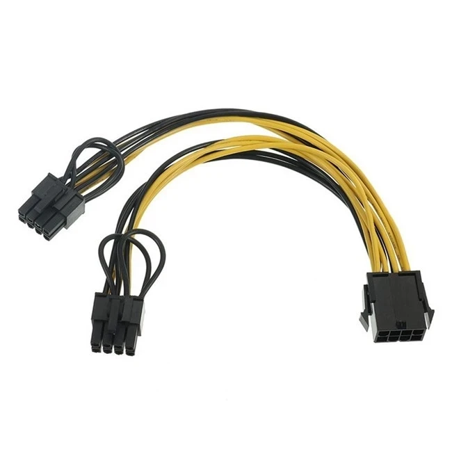 PCI-Express Power Adapter Cable 6p Female to 6p Male Extension Cable cord 18AWG for PCI-E Peripheral Card, Yellow
PCI-Express Power Adapter Cable 6p Female to 6p Male Extension Cable cord 18AWG for PCI-E Peripheral Card, Yellow