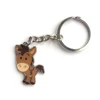 Custom Logo 2D 3D Promotional Cute Cartoon Animal Custom Hard Enamel Keychain/ Metal Epoxy Key Chain