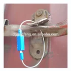 Manufacturer Round Tag Customized Stainless Steel Wired Cable Loop Metal Keyrings with Plastic Car Logo