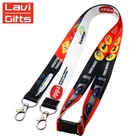 Double Clip Lanyards Id Badge Holder, Two Hooks Id Card Holder Lanyard, Lanyard Card Holder
