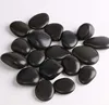 high polished black pebbles