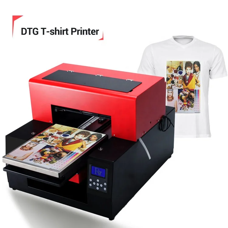 Barato A3 33cm * 60 Dtg Direto Para Impressora de Vestuário de Algodão T-shirt Da Máquina de Impressão Com Um Computador Livre
