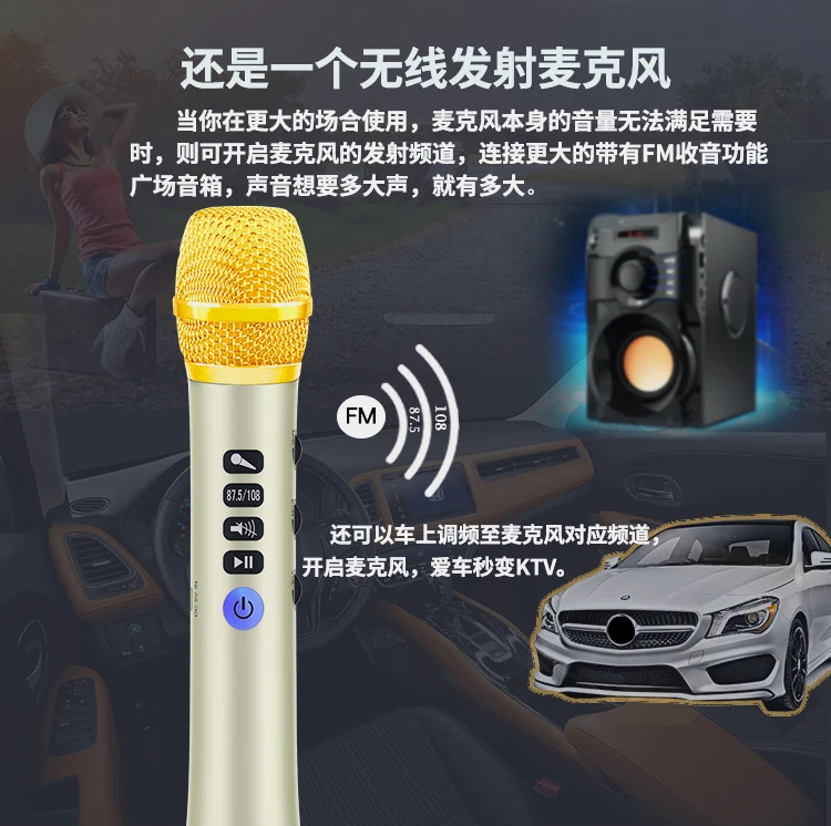 Professional DSP sound chipset ,Karaoke Microphone wireless BT speaker Family KTV L698DSP 20W Loud speaker - ANKUX.COM