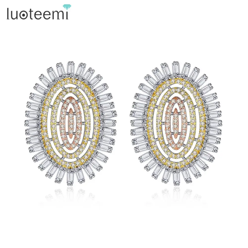 LUOTEEMI New Design Full A AA Cubic Zircon Stud Earrings Party Earring for Women Wholesale Jewelry
LUOTEEMI New Design Full A AA Cubic Zircon Stud Earrings Party Earring for Women Wholesale Jewelry