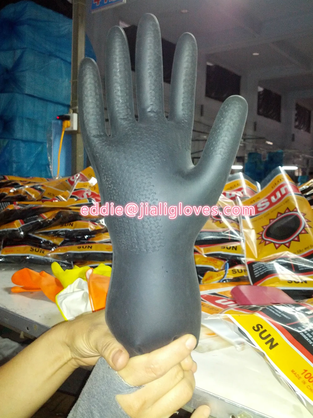 CE jiali cotton knitted production work gloves with rubber grip dots EL 60G 70g 80g 90g 100g 110g 220g 300g 400g 500g