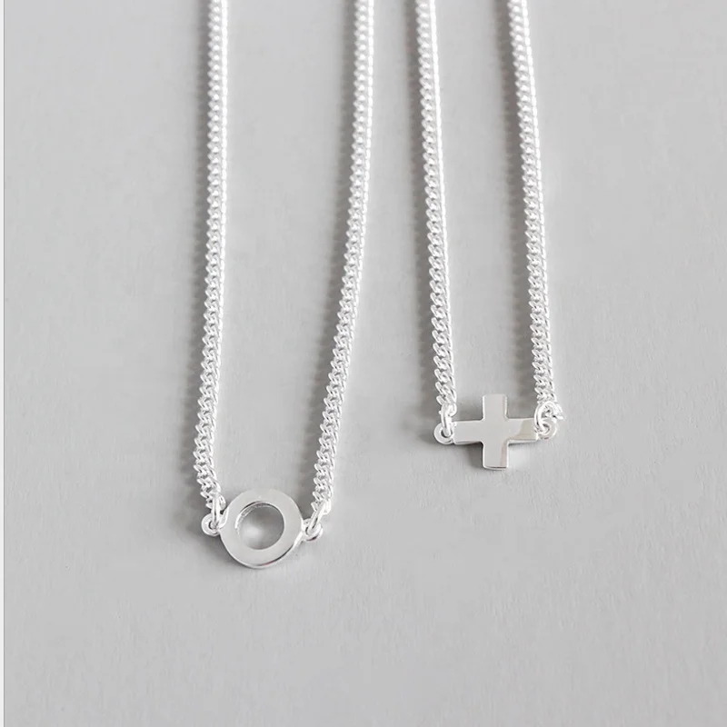 S925 Sterling Silver Fashion Unique Cross Geometry Circle For Women Necklace Pendant
S925 Sterling Silver Fashion Unique Cross Geometry Circle For Women Necklace Pendant