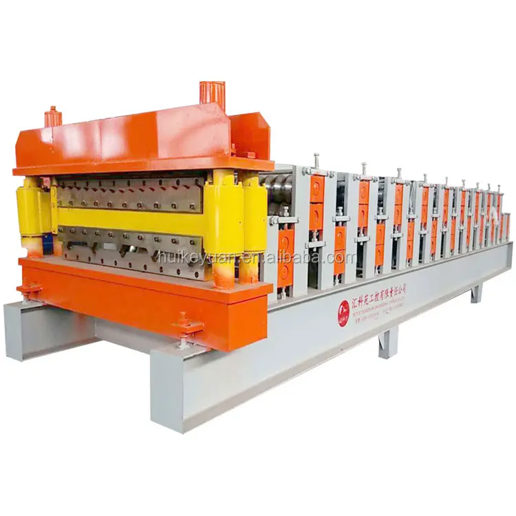 CE certification corrugated roof sheets machines double layer colored steel corrugated roof tile roll forming plant