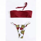 FEIBUSHI Top Quality Brazilian Swimwear Sexy Girls Tube Top Bikini Swimsuit Mini Beachwear