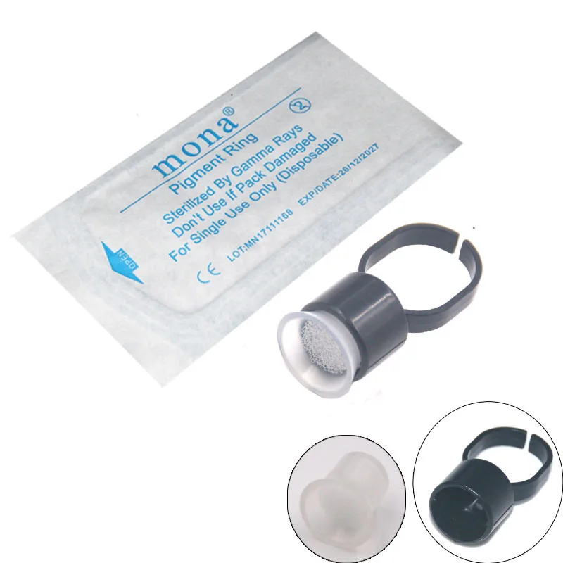 Tattoo supply disposable microblading pigment cup ring with sponge tattoo ink ring holder cup for skin beauty, Black
Tattoo supply disposable microblading pigment cup ring with sponge tattoo ink ring holder cup for skin beauty, Black
