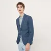Stylish Slim Fit 100% linen fabric fashion new suit mens jacket blazer