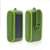 Hand Crank Solar Charger universal 6000mah solar powerbank new arrival product with solar panel and light Free shipping