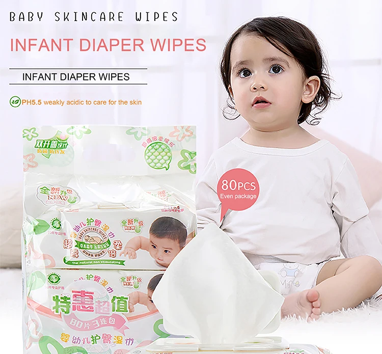 Hot selling product S series baby care 80pcs wet wipes with good quality