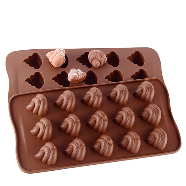 DIY Kitchen Reusable Easy Baking Tool 15-cavity Interest Big Poop Shape Non-stick Chocolate Silicone Molds, Chocolate color
DIY Kitchen Reusable Easy Baking Tool 15-cavity Interest Big Poop Shape Non-stick Chocolate Silicone Molds, Chocolate color