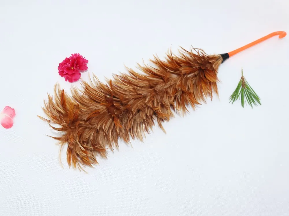 plastic handle turkey feather duster for computers