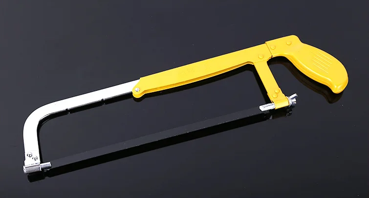 color painted Adjustable Hacksaw Frame with Blade