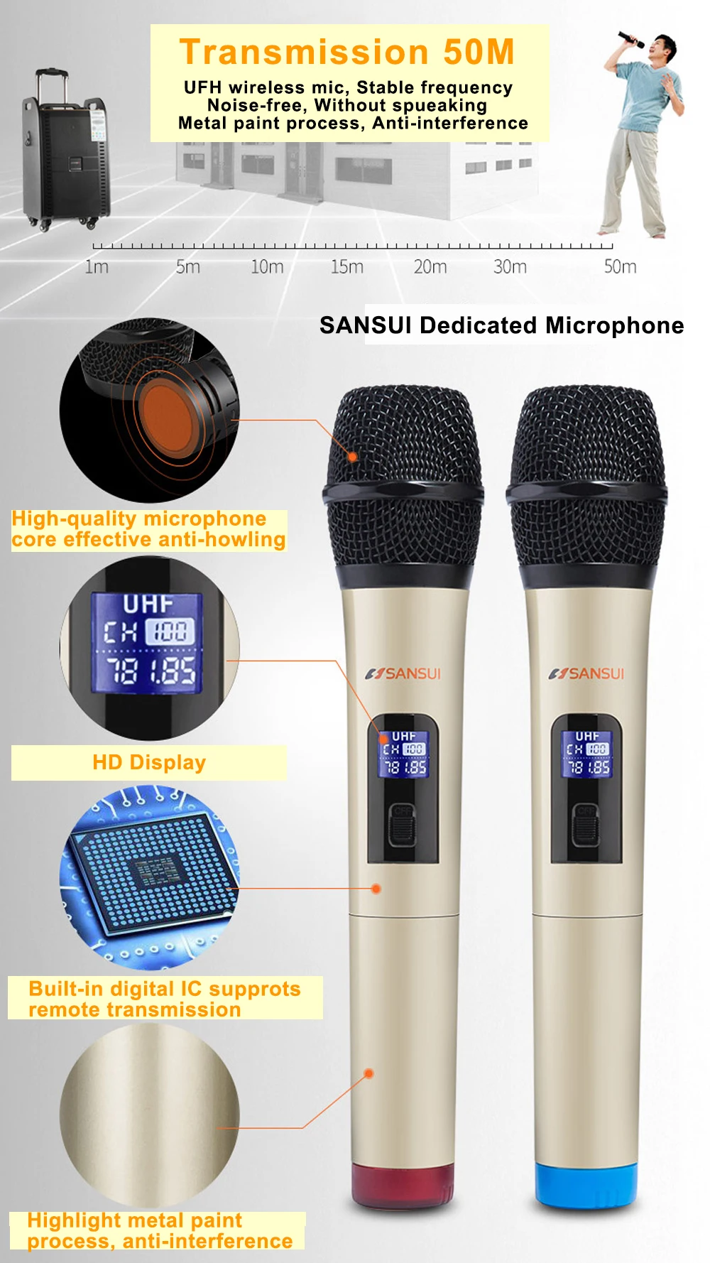 Wholesale SANSUI SG1-12 12 inch outdoor trolley speaker dj sound system in low price - ANKUX.COM