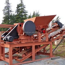 Small Jaw Crusher 250x400, Mobile Jaw Crusher Station with Vibrating Feeder
