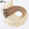 Top quality double drawn skin weft ombre tape in hair extensions