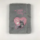 New style A5 plush notebook, plush fur fluffy notepad for Children oem available