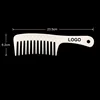 Custom LOGO Wide Tooth Plastic Hair Comb