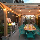 25Ft Connectable Outdoor Garden Party Patio Bistro Market Cafe Hanging Socket Lamp LED Globe Outdoor String Lights G45 Bulbs