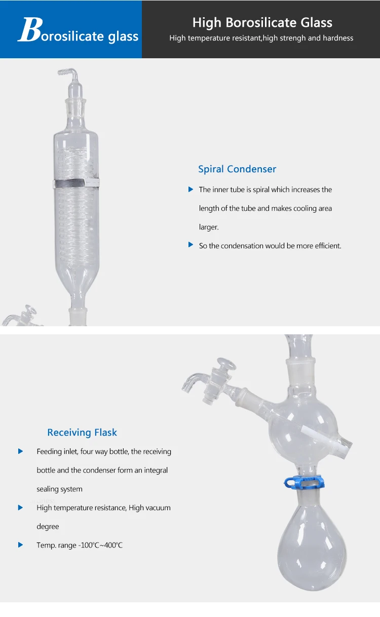 Professional Glass Vacuum Distillation Column Design