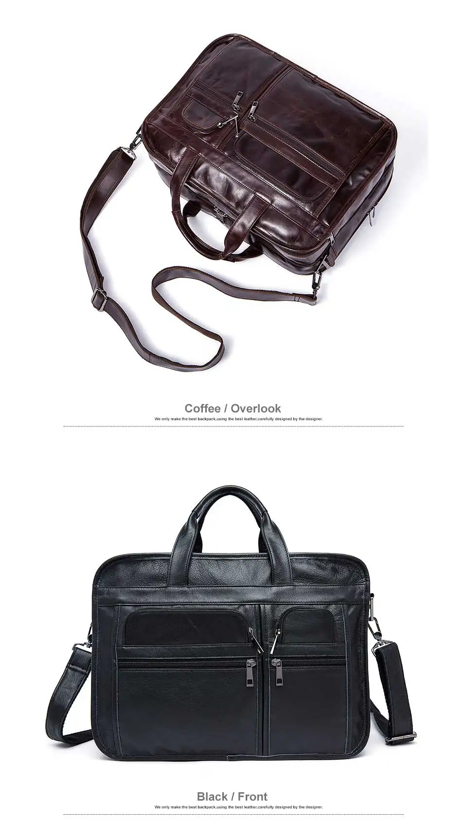 6 leather travel bag men