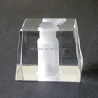 Hot sell clear lead K9 crystal glass cube for lighting
