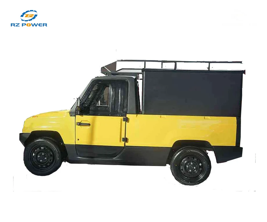 2 person small electric pickup truck with cargo box