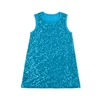New Design Wedding Party Wear Shining Sequin Baby Girls Party Dresses