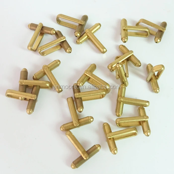 bcf08 wholesale brass cufflinks plain blank cuff links for men