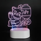 Custom small portable decor animals cartoon charging baby room led night light