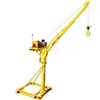 mini crane for lifting building materials and bricks for tall building