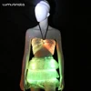 Luminous Led optical fiber clothes for night club bar and party in stage performance show