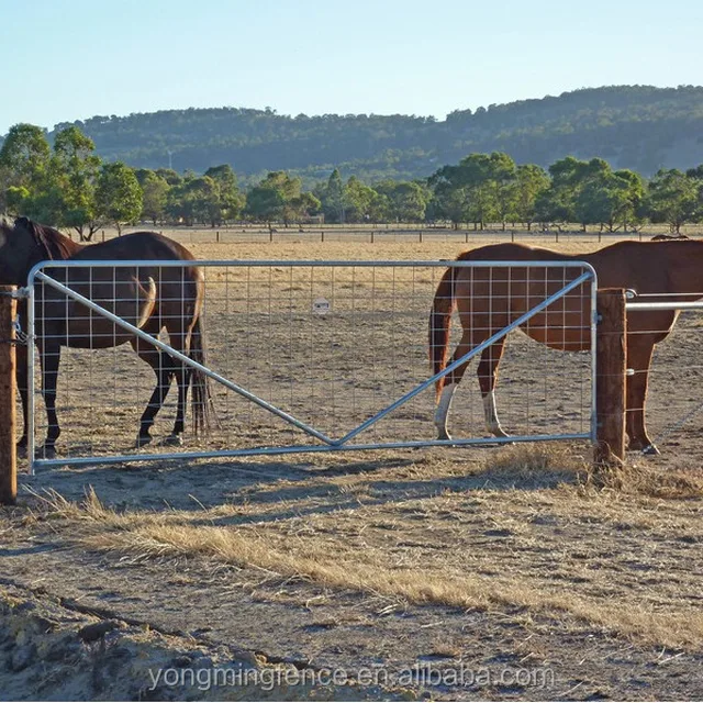 2400 v braced rural farm gate with w/hinge & latch