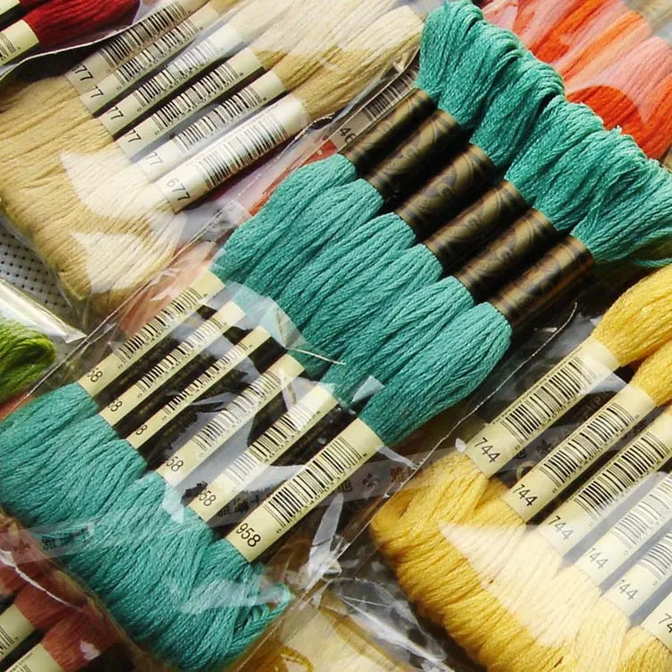 2016クロスステッチ糸で100%綿仕入れ・メーカー・工場