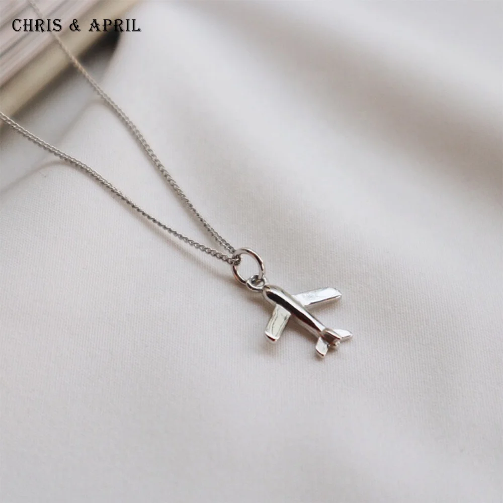 Chris April minimalist In stock 925 sterling silver gold plated airplane pendant necklace
Chris April minimalist In stock 925 sterling silver gold plated airplane pendant necklace