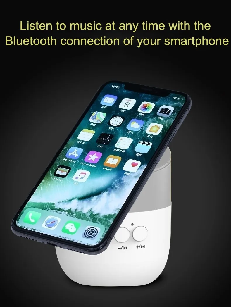 LW-004 wireless charger bluetooth wireless speaker bass caixa de som subwoofer led anker wireless bluetooth speaker - ANKUX.COM